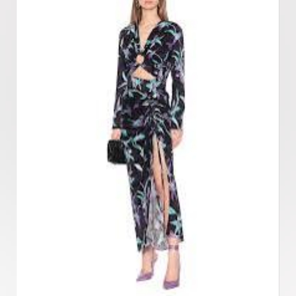 NWT Materiel Tbilisi floral jacquard print dress